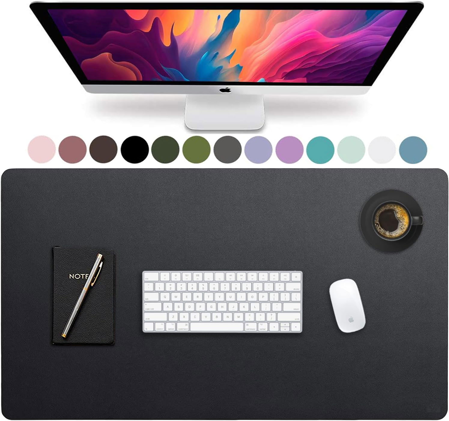 Gaming Desk Mat - Large Size Leather Desk Pad,Office Desk