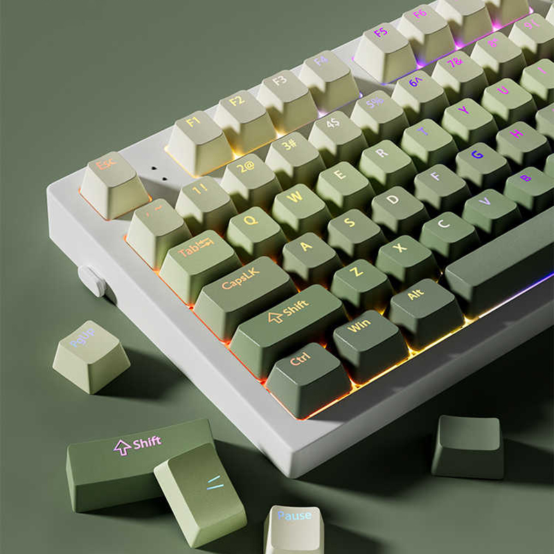 No Rgb Gaming Pc - Green Grape Top-lit RGB Backlit Keycaps