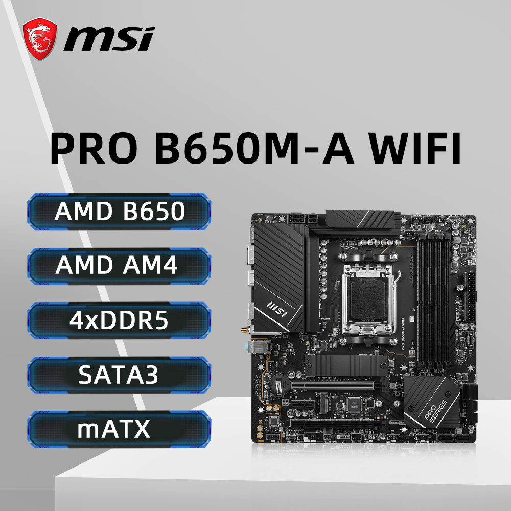 Pc Gaming Msi - MSI PRO B650M-A WIFI Motherboard AM5