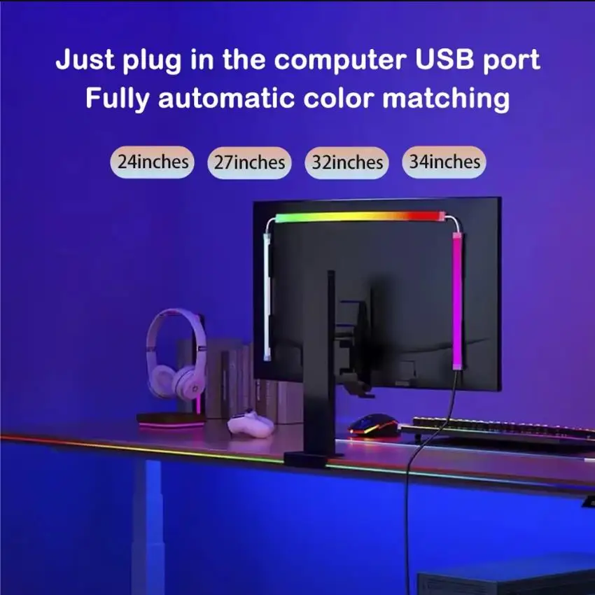 Computer Screen Light Strip Mo - огляд і ціна No Rgb Gaming Pc