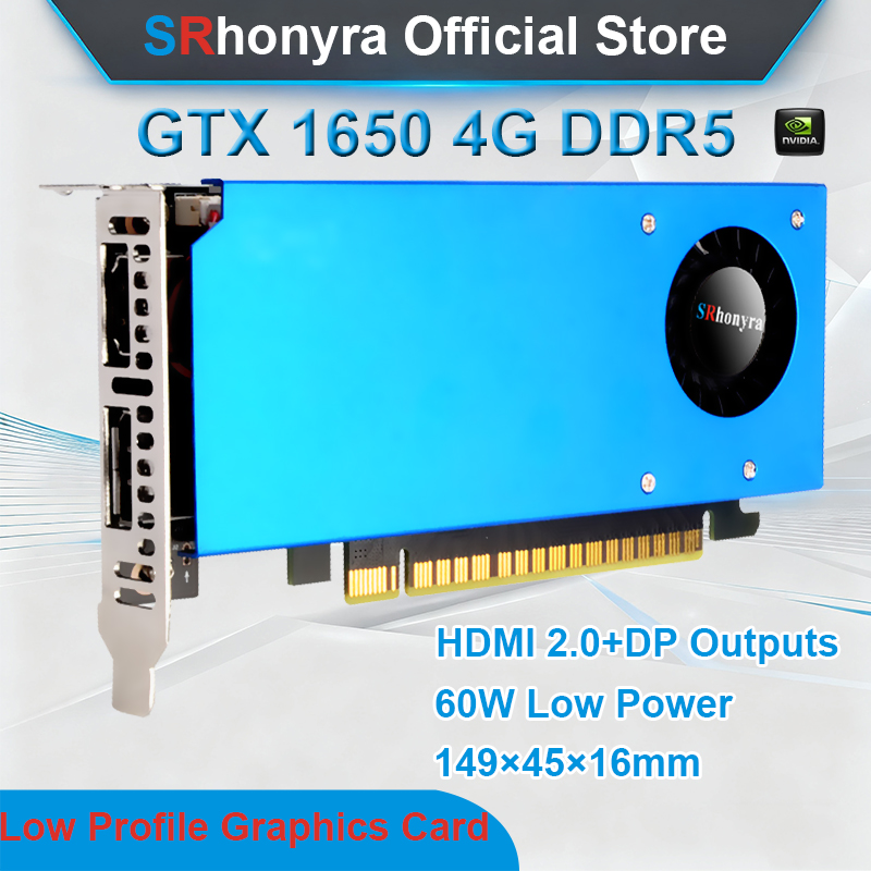 SRhonyra GTX 1650 4GB Low Prof - огляд і ціна Pc Gaming Gtx 1650