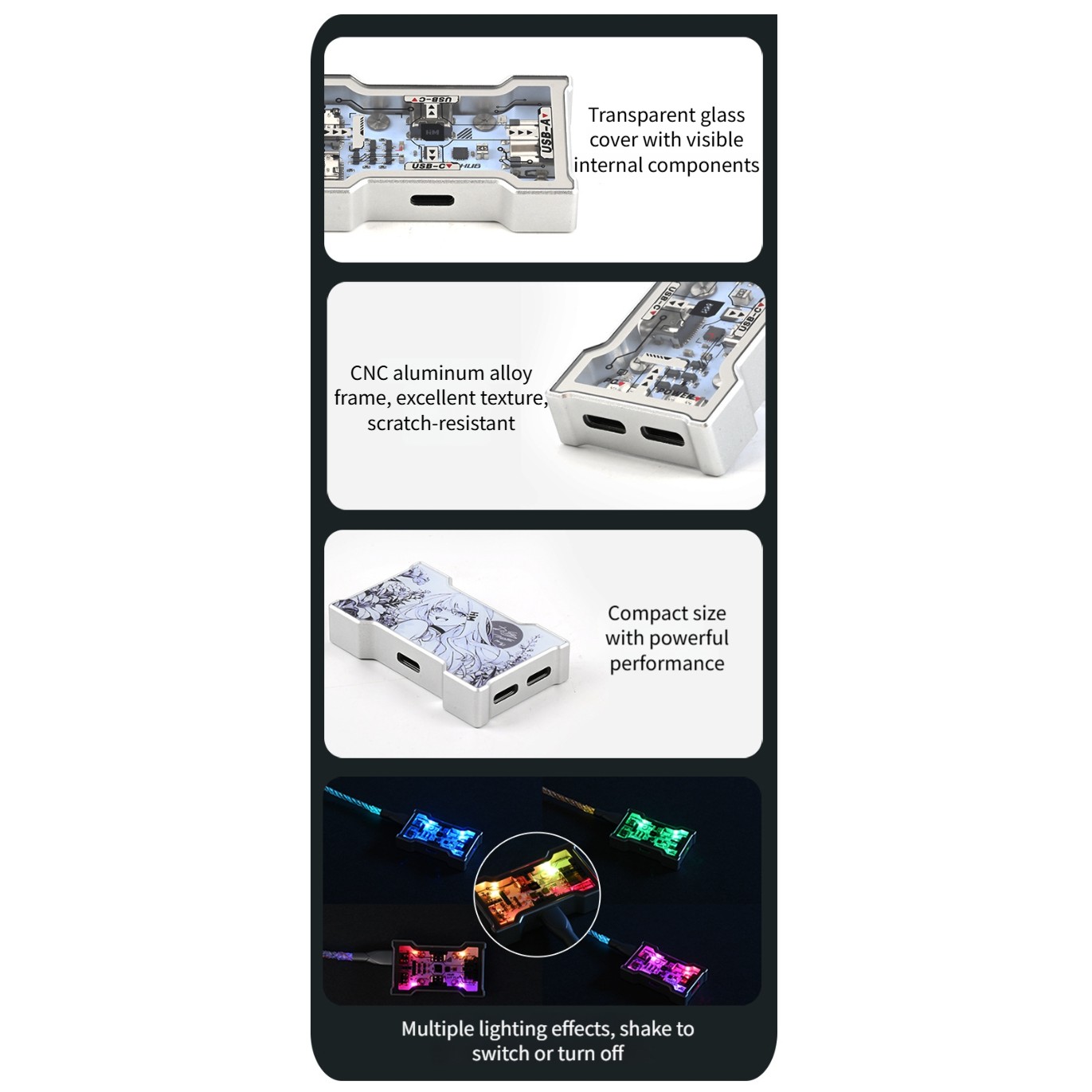 1 Pcs Little Gaming USB HUB 1  - огляд і ціна Usb Hub Gaming