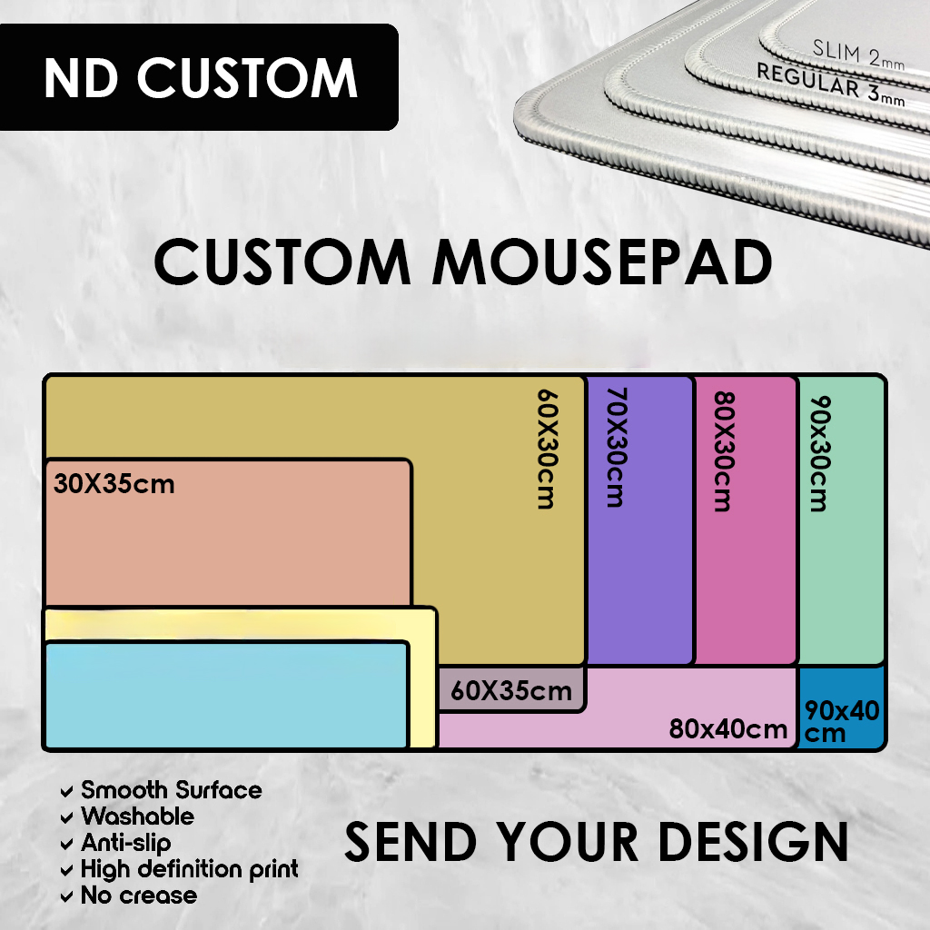 Custom Design Mouse Pad Waterp - огляд і ціна Gaming Desk Mat