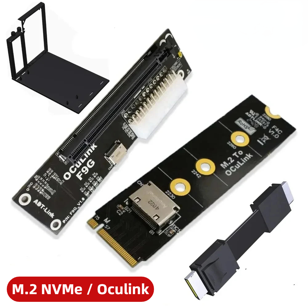 ADT-Link F9G M.2 NVMe OcuLink  - огляд і ціна Gpu Vertical Mount