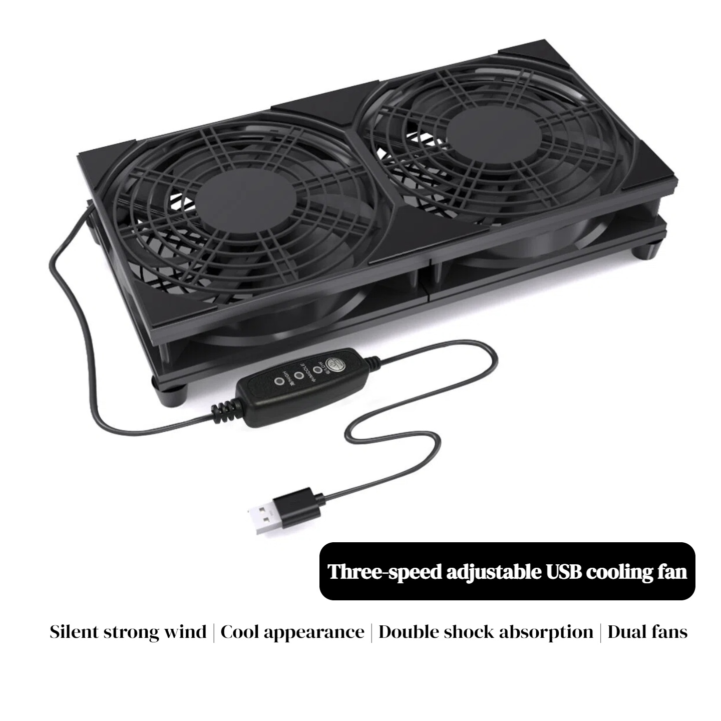 Dual USB Cooling Fan with 3-Sp - огляд і ціна No Rgb Gaming Pc