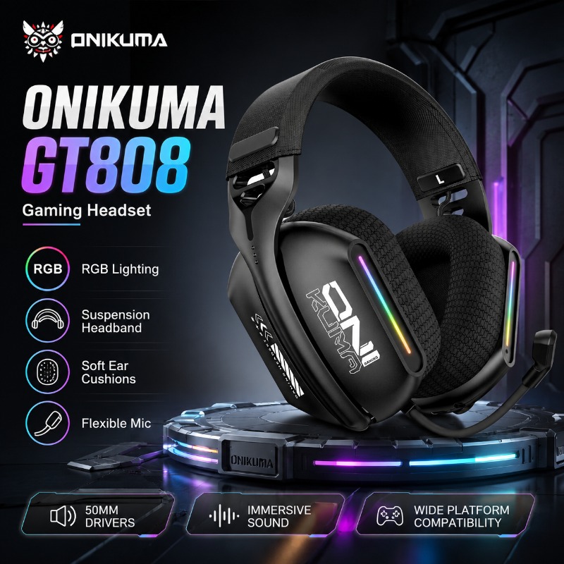 ONIKUMA GT808 Wireless Gaming  - огляд і ціна Pc Gaming Apple