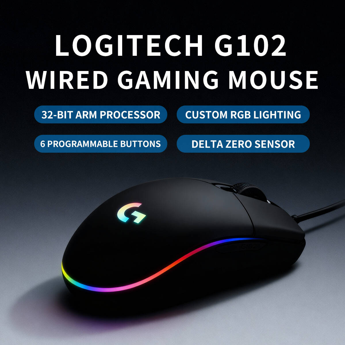 Logitech G203 Wired RGB Gaming - огляд і ціна Logitech Mouse G203