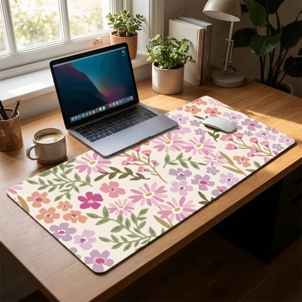 Stain-resistant Large Floral D - огляд і ціна Gaming Desk Mat
