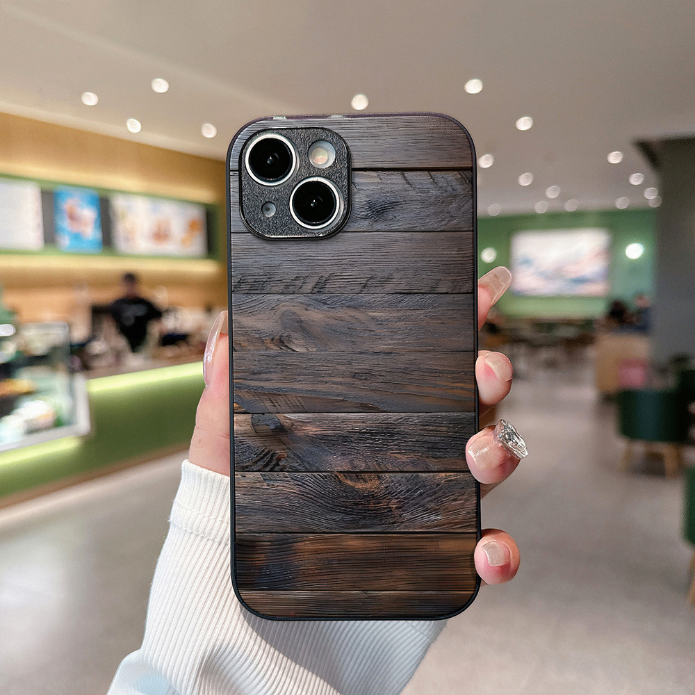 Brown-black wood-grain pattern - огляд і ціна Pc Case Tempered Glass