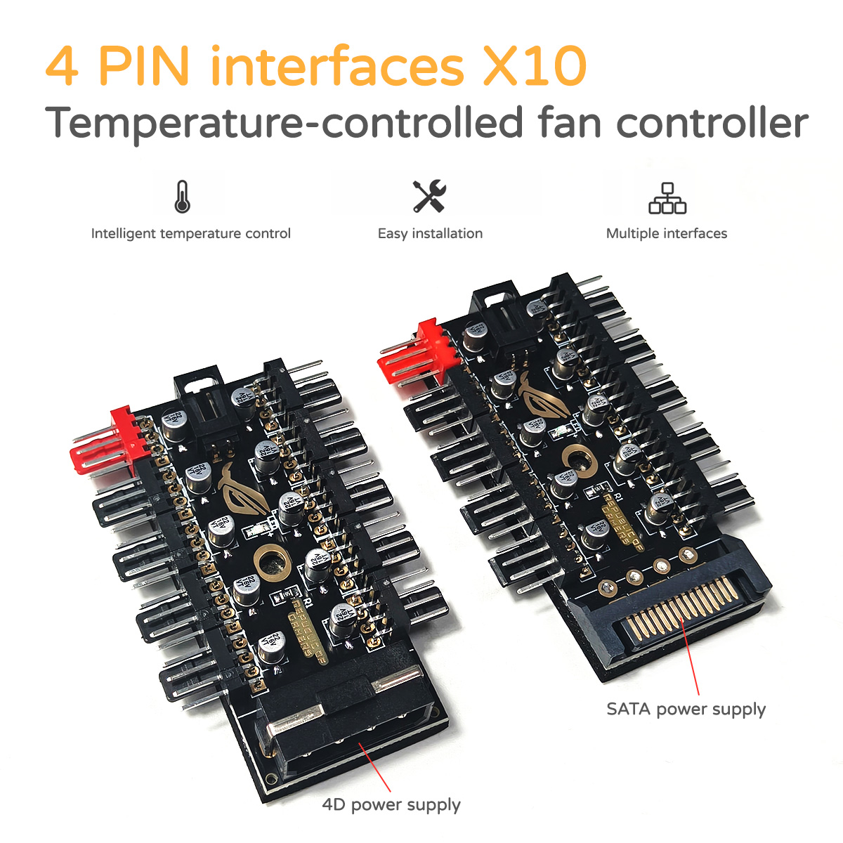 10 Port 12V 4Pin PWM Fan Contr - огляд і ціна Pc Case Fan