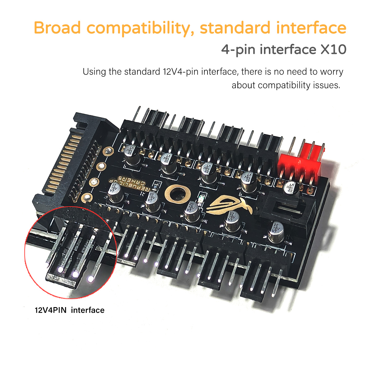 10 Port 12V 4Pin PWM Fan Contr - огляд і ціна Pc Case Fan