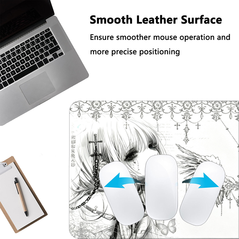 Leather Mousepad Black White A - огляд і ціна Pc Gaming Keyboard And Mouse
