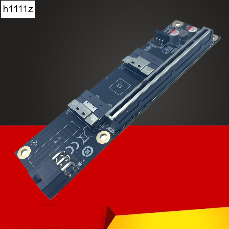 NEW 2 Port SlimSAS 8i x2 to PC - огляд і ціна Gpu Vertical Mount