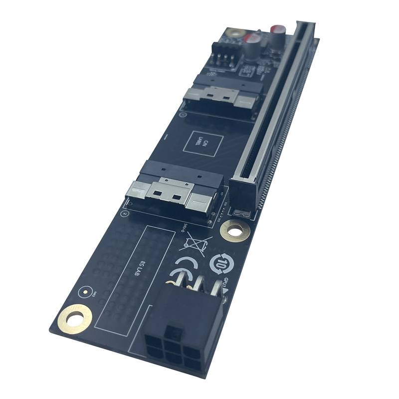 NEW 2 Port SlimSAS 8i x2 to PC - огляд і ціна Gpu Vertical Mount