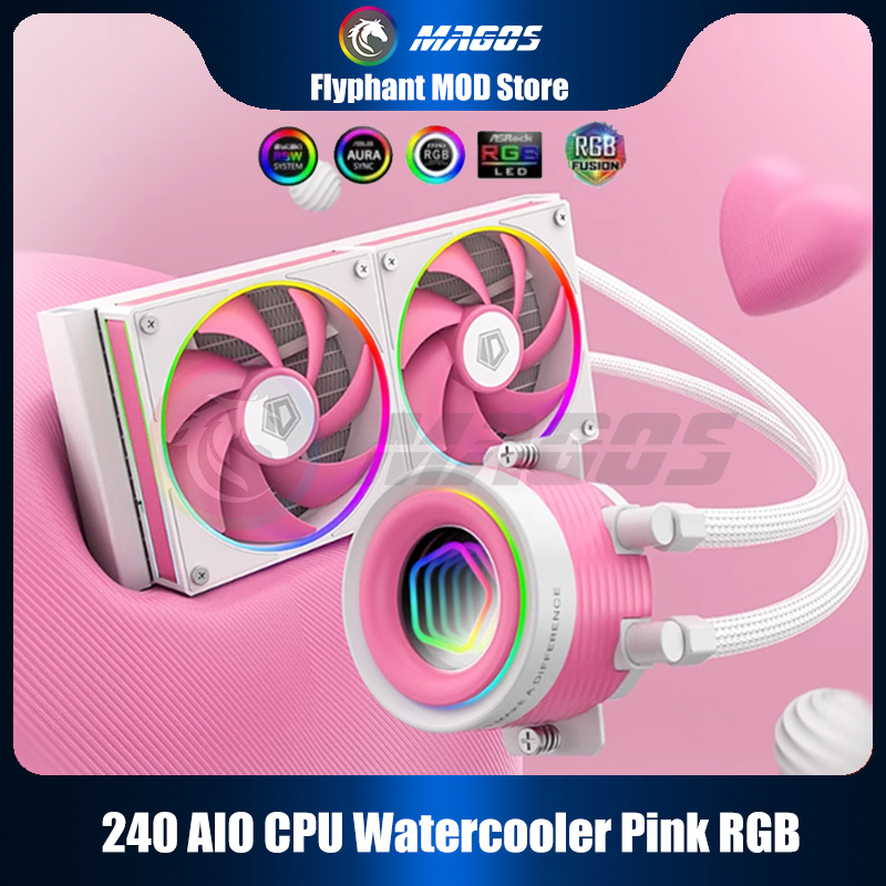 240 AIO CPU Watercooler Pink R - огляд і ціна Pc Water Cooling
