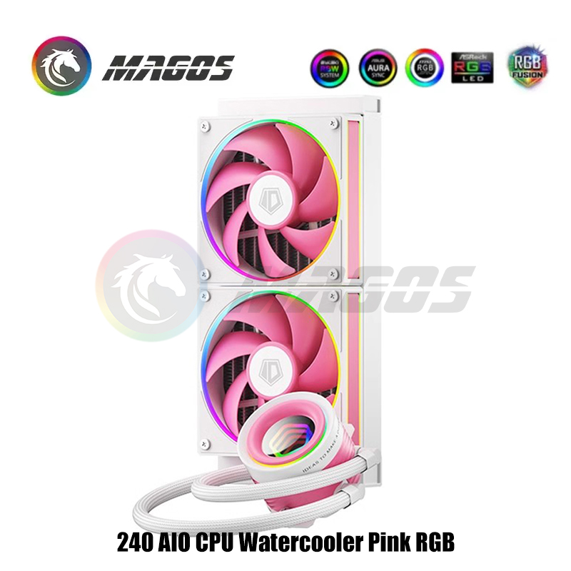 240 AIO CPU Watercooler Pink R - огляд і ціна Pc Water Cooling