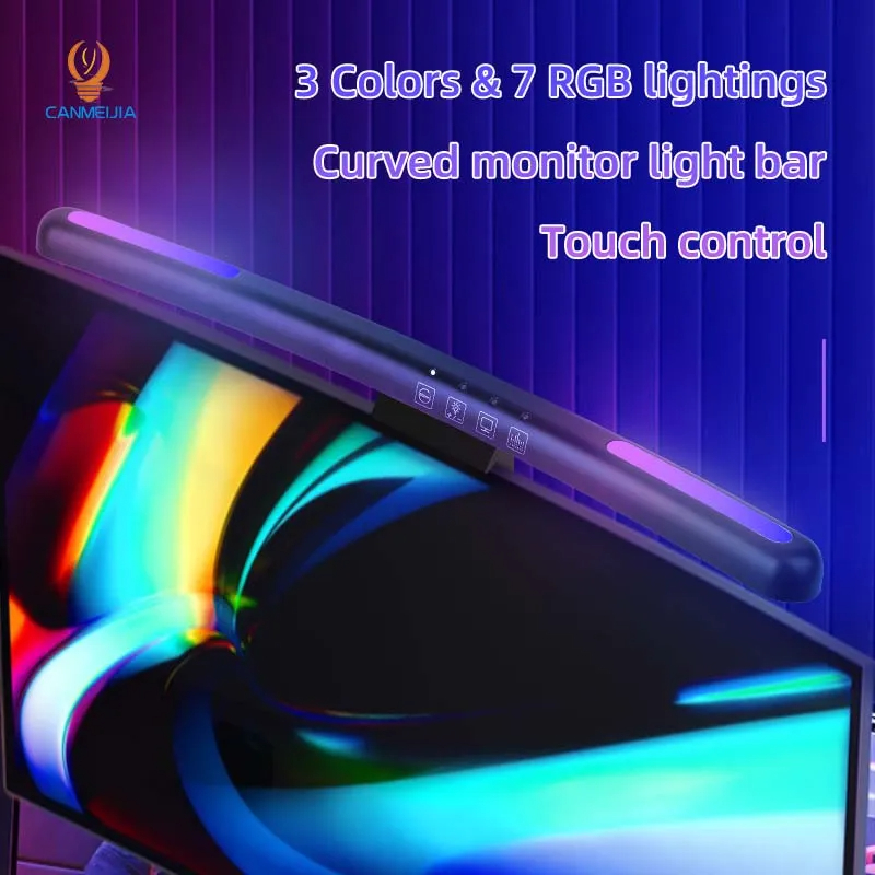 Curved LED Monitor Light Bar U - огляд і ціна No Rgb Gaming Pc