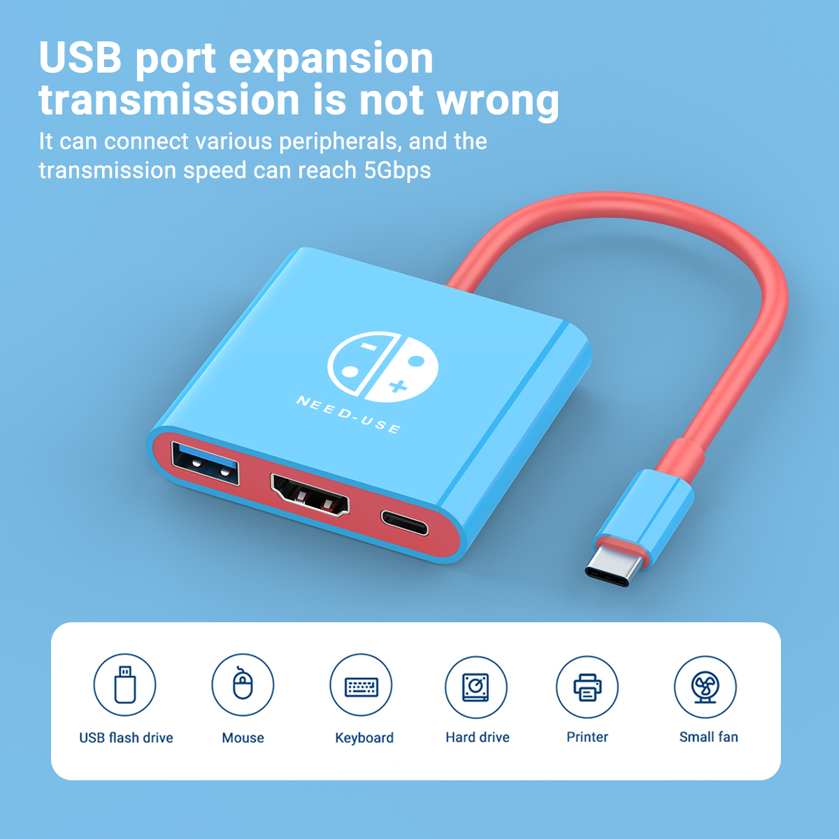 Portable 3 in 1 Game Docking S - огляд і ціна Usb Hub Gaming